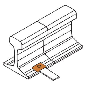Horizontal Flat Tape to Rail FlangeFoot